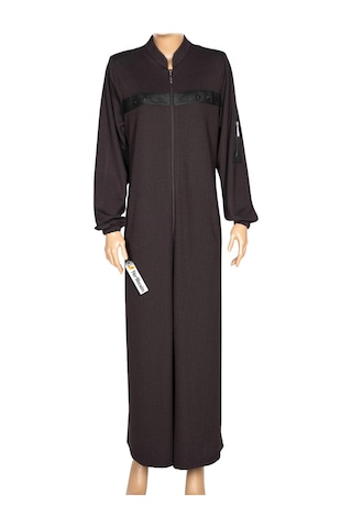 Hesna Kadın Pekay Petek Dokulu Derili Aksesuarlı Kahverengi Pardesü Kahverengi