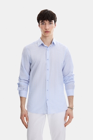 Backandbond Mavi Regular Fit Modern Gömlek