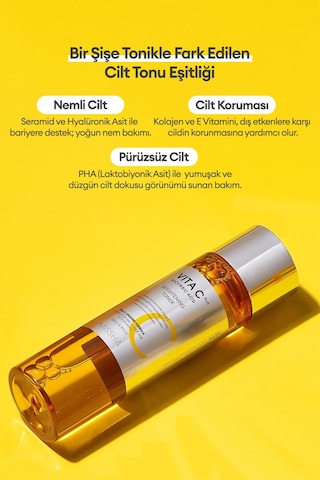 Missha Vita C Plus Brightening Toner Leke Karşıtı C Vitamini İçerikli Aydınlatıcı Tonik 200 ML