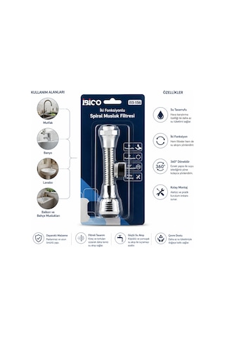 Musluk Ucu Filtresi 2 Fonksiyonlu 360 Dönebilen 16-19mm Diğer