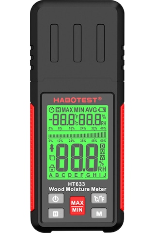 Habotest Ht633 Pin Tipi Ahşap Nem Ölçer
