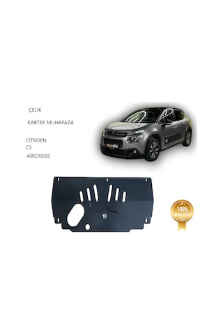 Citroen C3 Benzin Otomatik Çelik Karter Muhafaza Koruma 2017 2018 2019 2020 2021 2022 2023 2024