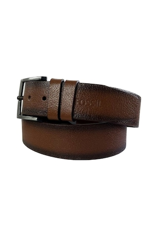 Fossil Taba Hakiki Deri 4,5 Cm Erkek Kemeri -115cm Taba