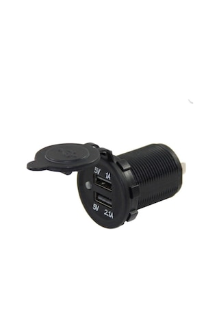 Usb Şarj Soketi Unıversal Hızlı Şarj Çift Usb 5V 2.1 A 8V-32V --