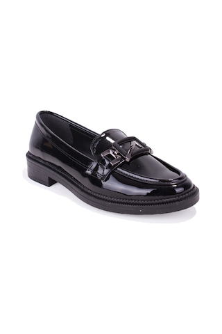 Dagoster Dza07-863701 Siyah Rugan Günlük Loafer Kadın Ayakkabı