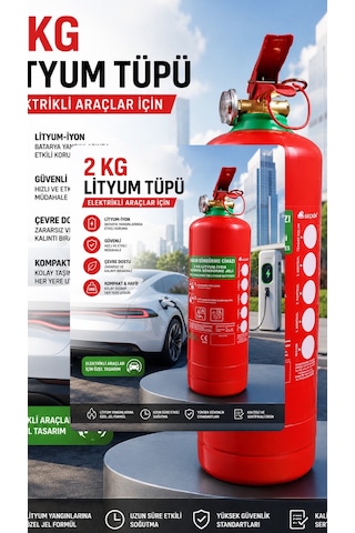 2 Kg Lityum-iyon Batarya Yangın Söndürme Cihazı Seçkin Yangın
