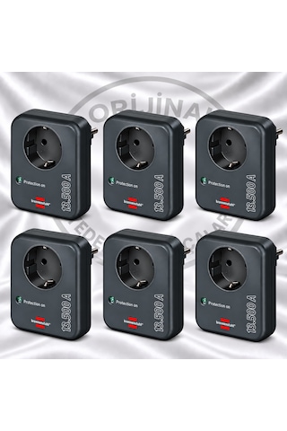Primera Line 13.500 Mah Tek Soketli Akım Korumalı Priz Siyah 6 Adet Kablosuz Primera Line 13.500 Mah Tek Soketli Akım Korumalı Priz Siyah 6 Adet Kablosuz