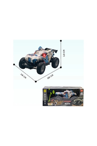 Uzaktan Kumandalı Şarjlı Offroad Canavar Oyuncak Araba Çok Renkli