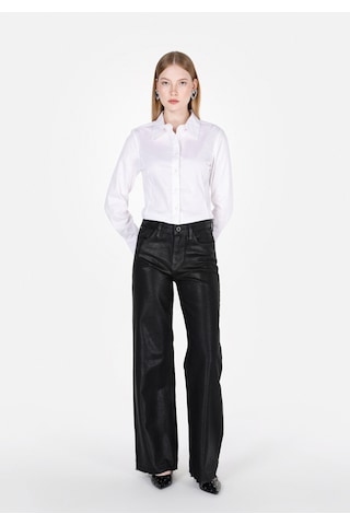 Colin's Colins Slim Fit Shirt Neck Düz Kadın Beyaz Uzun Kol Gömlek Cl1073416 Q1.v1 Wht Beyaz