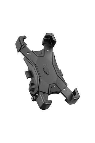 Shineyee Bisiklet Telefon Tutucu, Direksiyon Tipi, Abs Malzeme, 6.5 İnç'e Kadar Telefonlar İçin, Siyah Renk Siyah