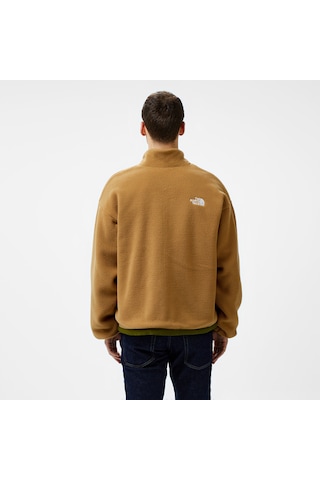 The North Face Yumiori Çift Taraflı Erkek Kahverengi Polar Mont Düz Nf0a89gt39m1 Kahverengi