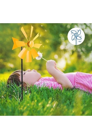 Pazly Zanaat Süs Rustik Peyzaj Kırmızı Fırıldak Ekler Dönen Dekorasyon Bahçe Açık Ow