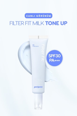 Canlı Görünüm Sunan Ton Eşitleyici Krem Perıpera Filter Fit Milk Tone Up 002 Pure Blue Spf30