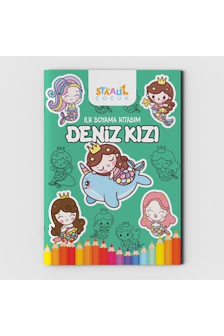 İlk Boyama Kitabım - Deniz Kızı