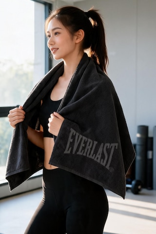 Everlast Logo Antrasit 70x150 Cm Havlu Au0016-333 %100 Pamuk Spor Havlusu