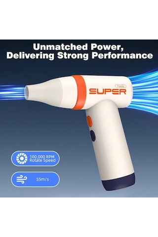 Inovaxis Mini Turbo Jet Fan Üfleyici Bahçe Mangal Araba Kurulama