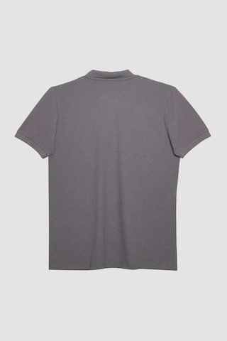 Tudors Erkek Slim Fit Dar Kesim Pamuklu Yumuşak Doku Nefes Alan Kumaş Kıvrılmaz Yaka Gri Polo Yaka Tişört-31687-gri Gri