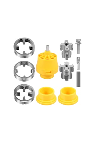 Shineyee Elektrikli Pvc Diş Açma Seti: Çift Uçlu Boru İçi Diş Açma Aleti, 4/6 Parça Ppr Ppe Boru Ve Matkap Uyumlu