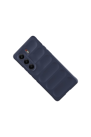 Techaks Tecno Camon 40 Pro Kılıf Esnek Tpu Oyuklu Arka Yüzey Tasarımlı Zore Etnik Silikon Kapak - Siyah Siyah