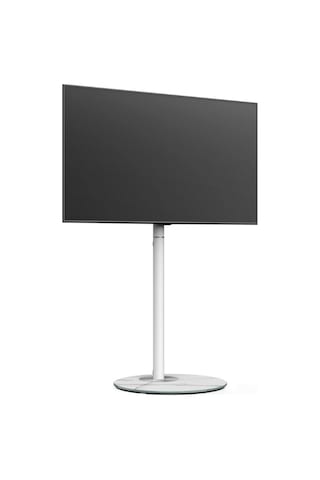 Fitueyes Tv Standı 32-60 İnç, Yüksekliği Ayarlanabilir & Döndürülebilir, Lüks Tasarım Tv Ünitesi Beyaz