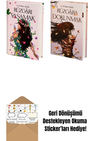 Rüzgârı Yaşamak Ciltli + Rüzgâra Dokunmak Ciltli + Okuma Sticker'ları