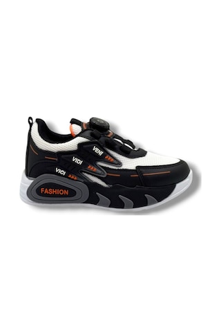 Pro Kids 5004-26 Anorak Akıllı Bağcıklı Anatomik Çocuk Sneaker Siyah Beyaz