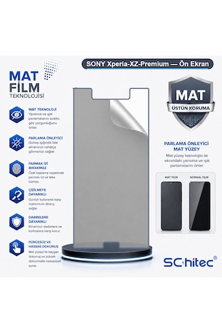 Schitec Sony Xperia-xz-premium Mat Hidrojel Ekran Koruyucu Film 04443810