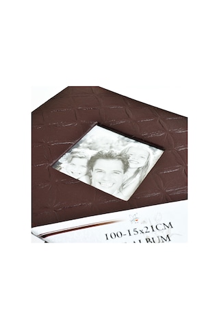 BF 15 x 21 CM 100'lük Deri Pencereli Fotoğraf Albümü