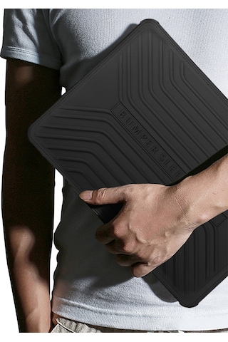 Laptop Çantası Bilgisayar Çantası 13 İnç Macbook Uyumlu Air Pro Çanta Kılıf Type-c Girişli 2016 Sonrası Wiwu Siyah