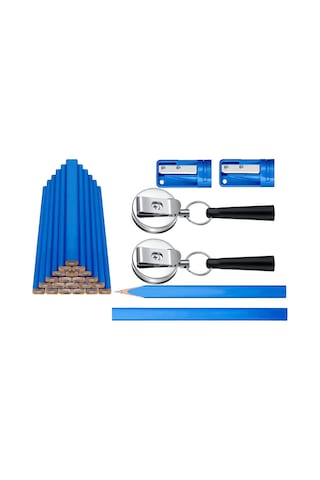 Suntek Marangoz Seti İnşaat Taslaklığı Için Dıy Düz 20-adet-mavi-kalem