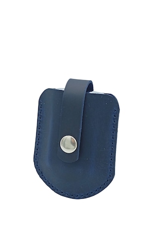 Hakiki Deri Mekanizmalı Zippo Çakmak Kılıfı - Lacivert Lacivert