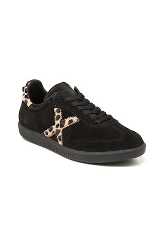 Sneaker Günlük Kadın Rc-25y-088-m-vade John May Siyah Süet-leopar Siyah