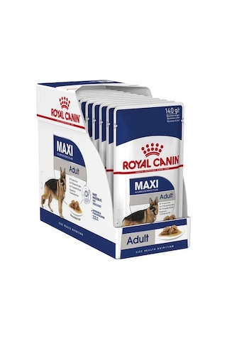 Royal Canin Maxi Adult Büyük Irk Yetişkin Köpekler İçin Parça Etli Konserve Mama 140 Gr X 10 Adet