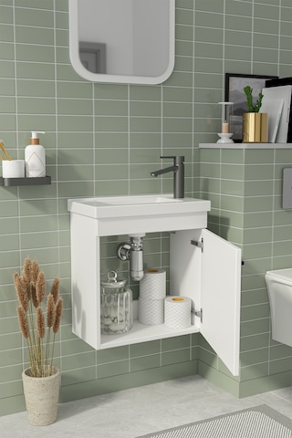 Biani Fix Nova 50 Cm Alt Banyo Dolabı Renk Mat Beyaz