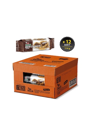 Eti Burçak Sütlü Çikolatalı Bisküvi 12 x 114 G
