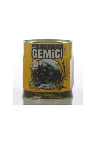 Gemici Zeytinleri Gurme Siyah Zeytin 2 x 2 KG