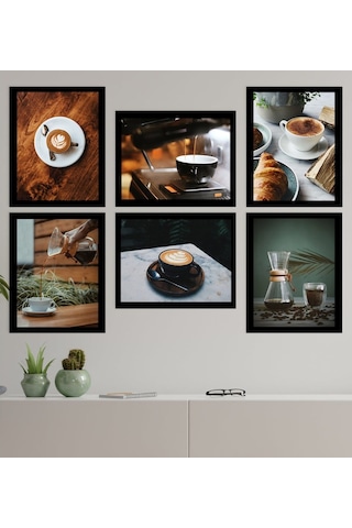 Bk Gift 6 Parça Çerçeve Görünümlü Ahşap Tablo Seti (45X60Cm)-6