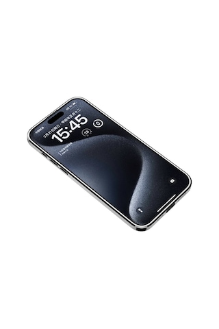 Goocamp Apple Uyumlu iPhone 15 Pro Max Kılıf Ultra İnce Kamera Korumalı Pc + Deri Arka Yüzey Kisamarka Siyah