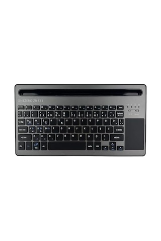 Onezero Bluetooth Klavye Touch Pad&apos Li Kablosuz Taşınabilir Klavye 10 Metreye Kadar Çalışma Aralığı 291 X 154 X16 Mm Zr554