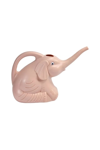 Geeroyoo Pembe Fil Şeklinde 2 Litrelik Uzun Ağızlı Plastik Sulama Kabı - Bahçe Ve Ev Bitkileri İçin Pratik