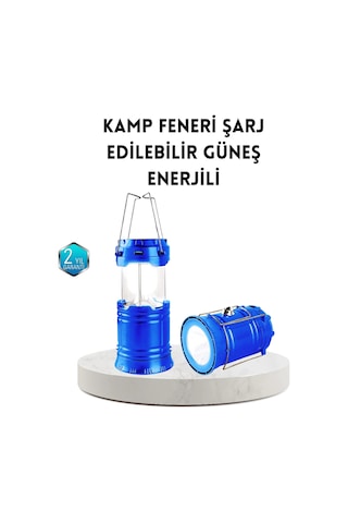 Luord-store Güneş Enerjisiyle Çalışan Kamp Feneri Hafif Portatif Uzun Ömürlü Çok Renkli