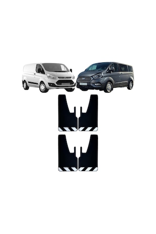 Ford Transit Tourneo Custom Siyah-beyaz Fosforlu 4'lü Paçalık Çamurluk Tozluk Frd0fx02801