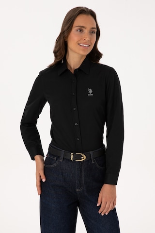 U.s. Polo Assn. Kadın Siyah Gömlek Basic 50307990-vr046 Siyah