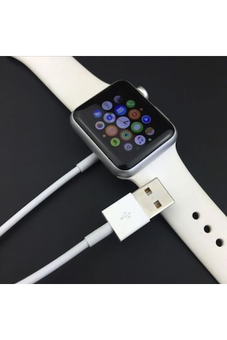 Apple Watch İçin Manyetik Şarj Kablosu Tüm Apple Watch Serileri İle Uyumlu Hızlı Şarj Kablosu