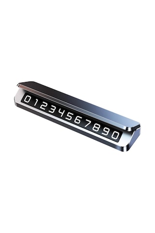 Coofbe Premıum Gizlenebilir Alüminyum Araç Park Telefon Numaratörü Geçici Park Numaratör Plakalık 1 Adet