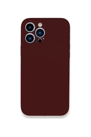 Newface - 581 - iPhone Uyumlu 13 Pro Max Kılıf Lansman Legant Silikon - Csmo-tex - - Bordo