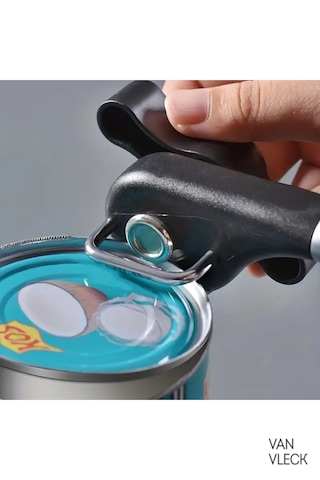 Paslanmaz Çelik Konserve, Kavanoz Ve Şişe Açacağı Pratik, Dayanıklı Ve Ergonomik Mutfak Aparatı Gri