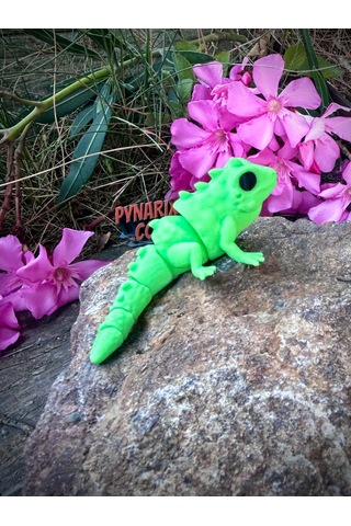 İguana Oyuncak 3d Hareketli Yeni Nesil Organik Model - Orta Boy