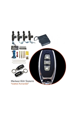 Carub 12v Merkezi Kilit Siyah Krom Kumandalı Br4600466