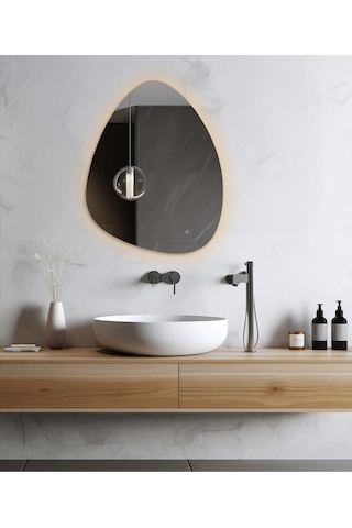 Flora Suen Ledli Banyo Lavabo Ledli Dokunmatik Ayna Cam